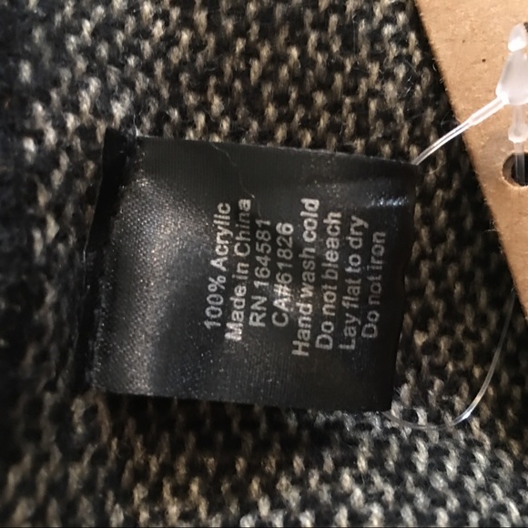 2/$25 Just Cozy Red Black and White Colour Block Scarf - Picture 9 of 9